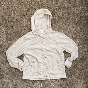 Sky and Sparrow Solid Pastel Pink Casual Light Jacket